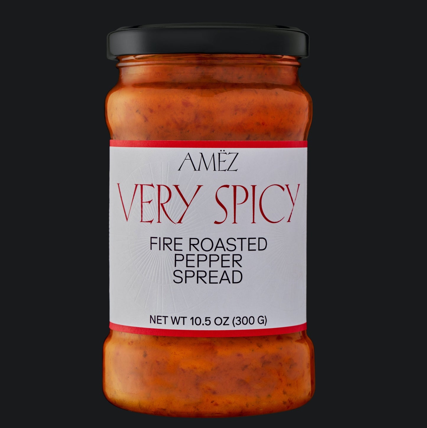 AMËZ Gourmet Very Spicy Ajvar – Made with wood-fire roasted sweet peppers and Somborka chili peppers from Kosova, delivering a bold, smoky, and fiery Albanian condiment. Ideal for pasta, grilled cheese, or spice lovers’ favorite dishes.